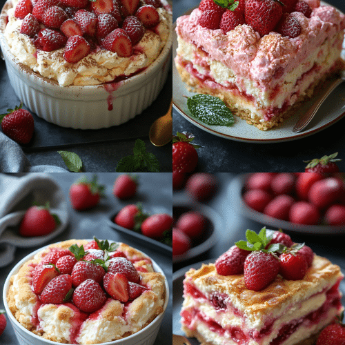 strawberry cheesecake dump cake