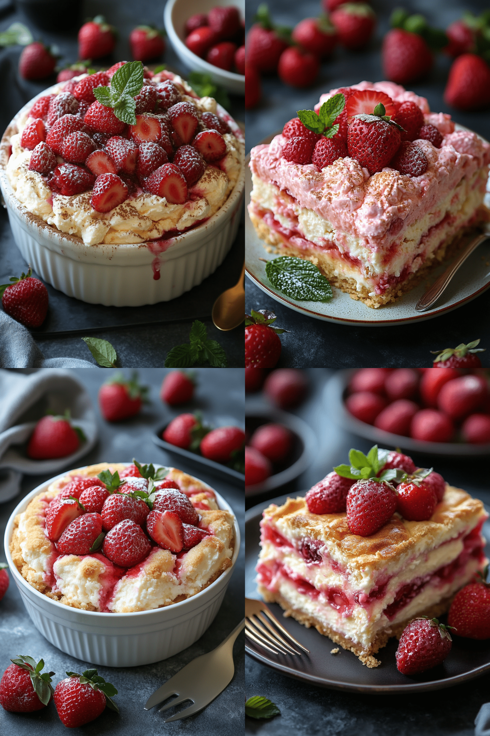 strawberry cheesecake dump cake