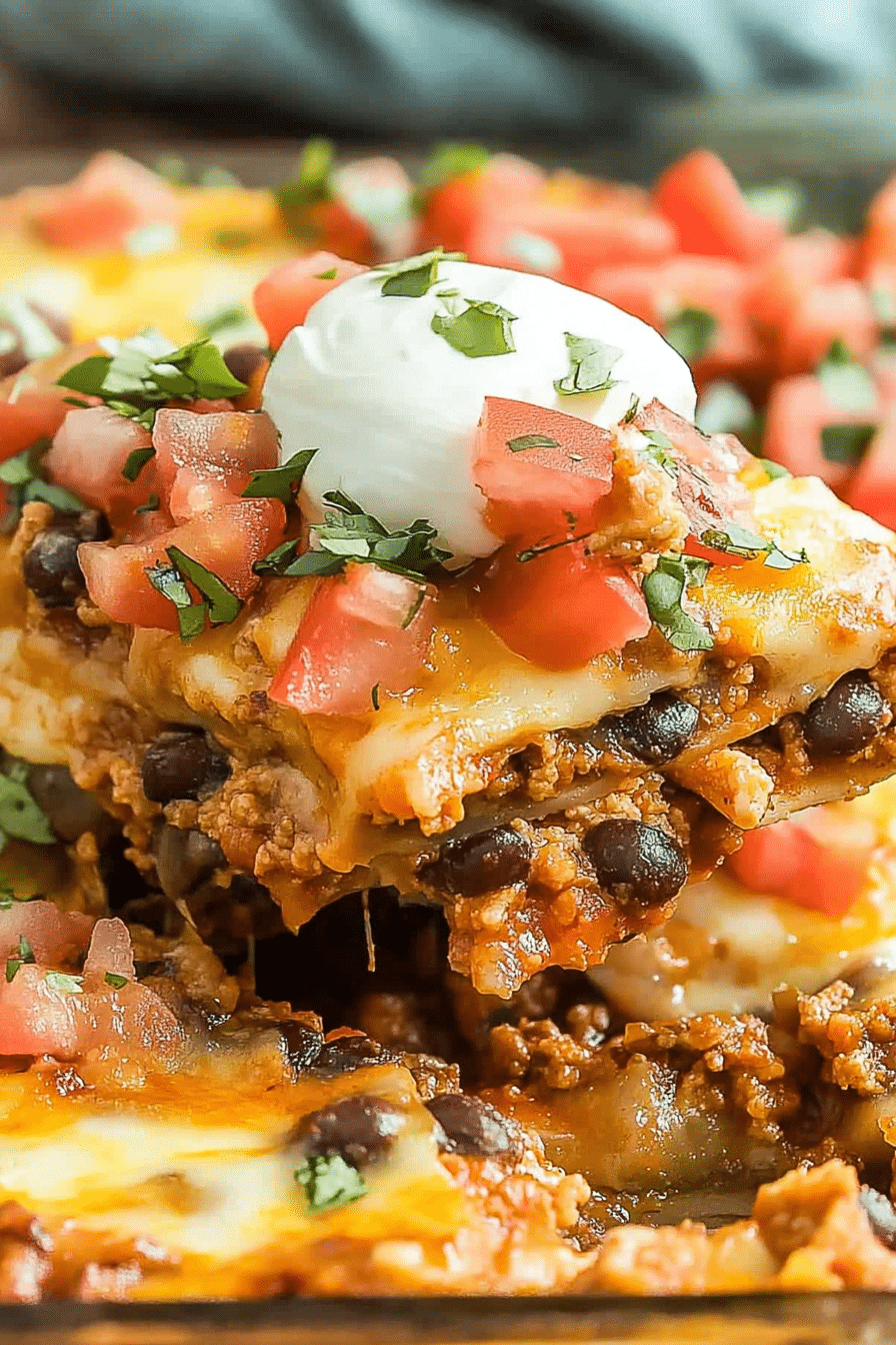 taco lasagna recipe