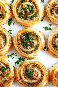 tuna puff pastry pinwheels