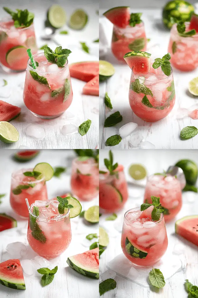 watermelon mojito mocktail