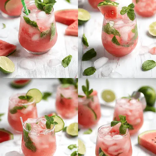 watermelon mojito mocktail