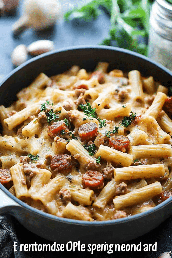 one pot ziti sausage