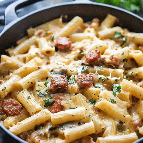 one pot ziti sausage