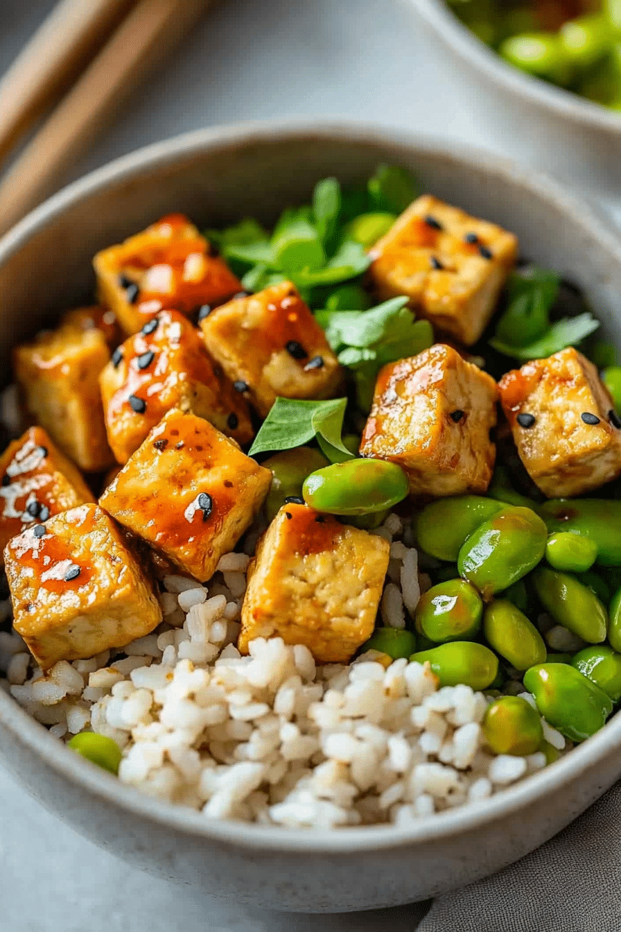 spicy sriracha tofu