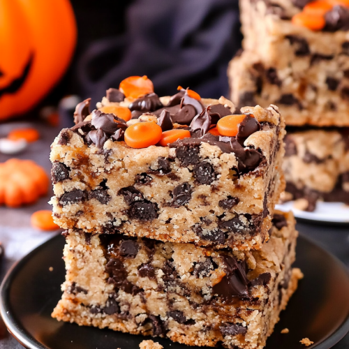 Halloween cookie bars