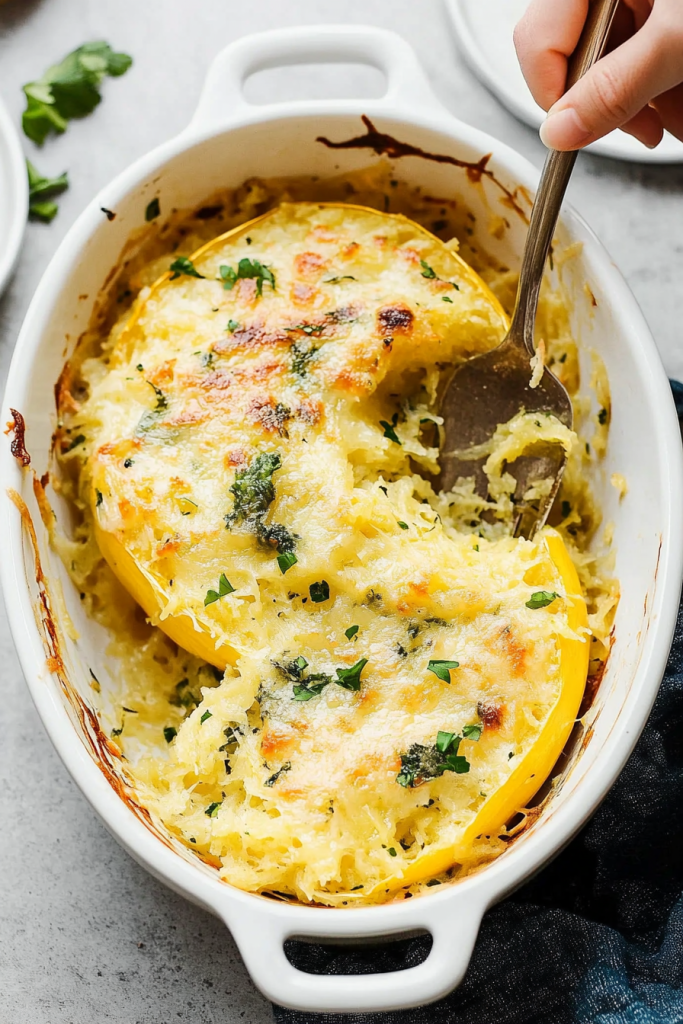 baked spaghetti squash cheese