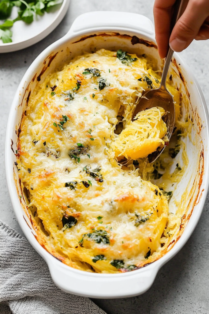 baked spaghetti squash cheese