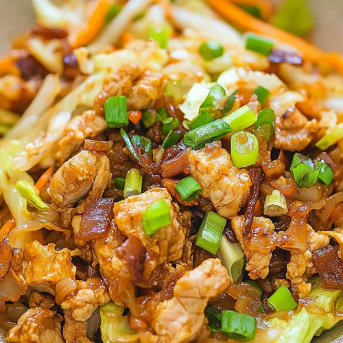 chicken egg roll bowls