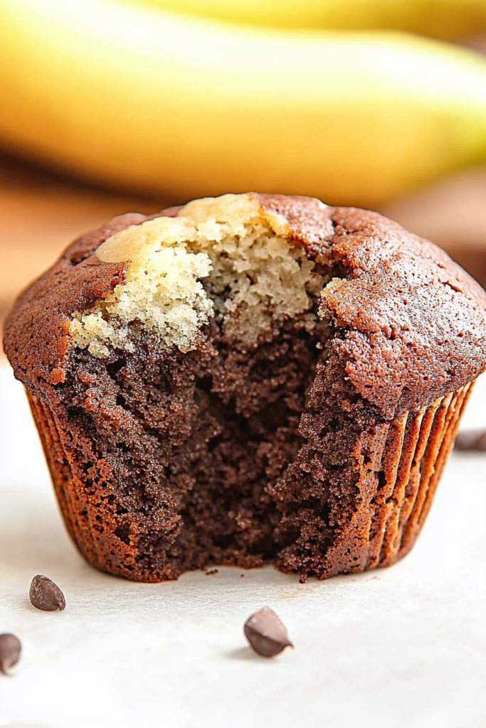 chocolate banana muffins