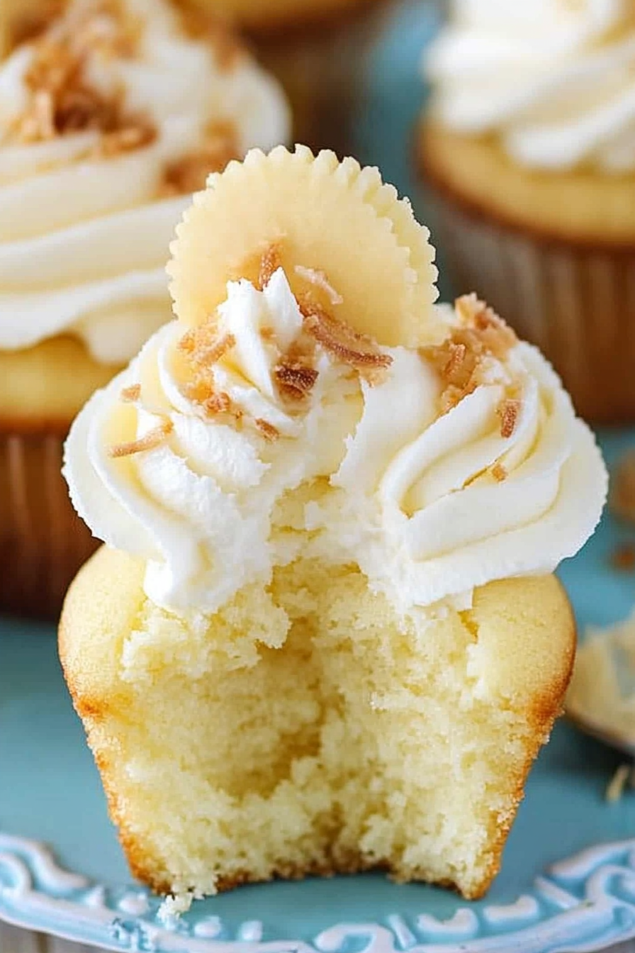 coconut cream cupcakes