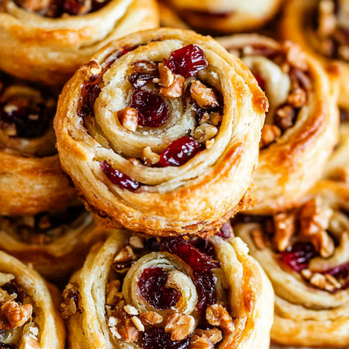 cranberry walnut pinwheels