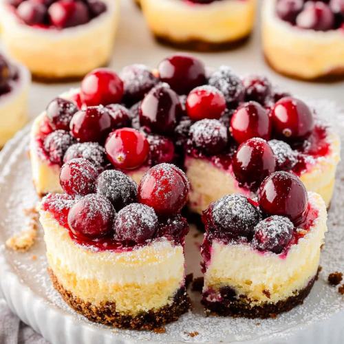 cranberry white chocolate cheesecake
