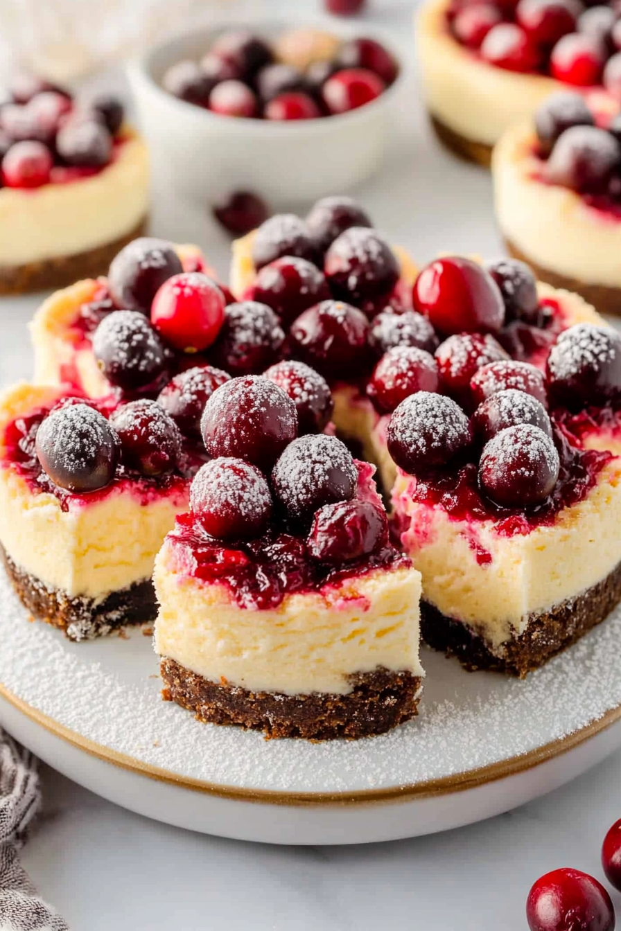 cranberry white chocolate cheesecake