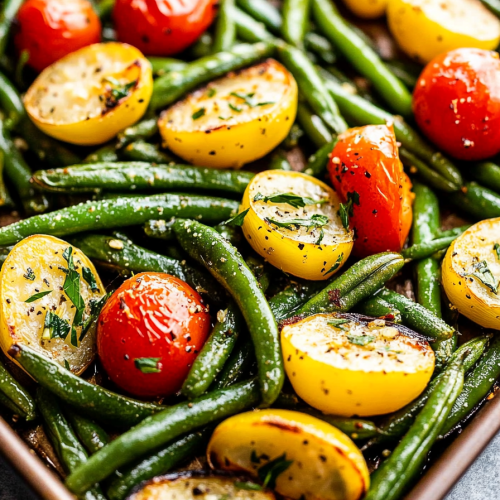 roasted green beans