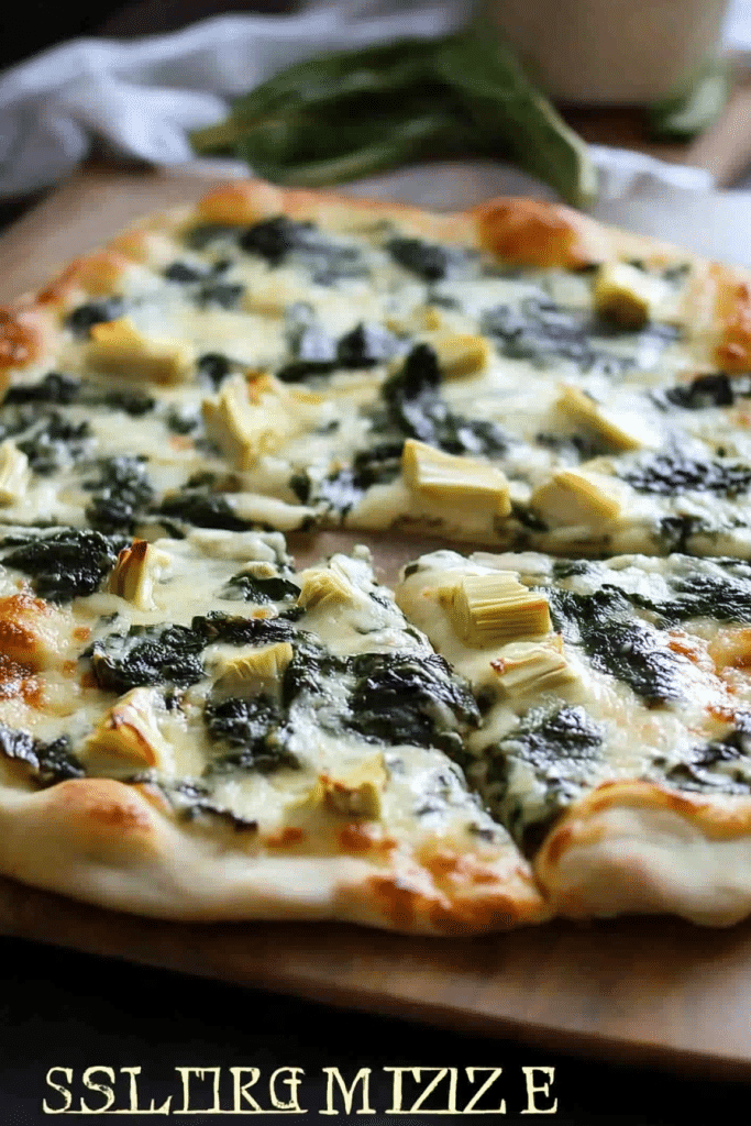 spinach artichoke pizza