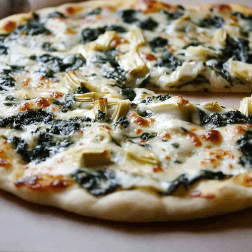 spinach artichoke pizza