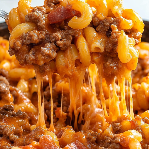 bacon cheeseburger pasta