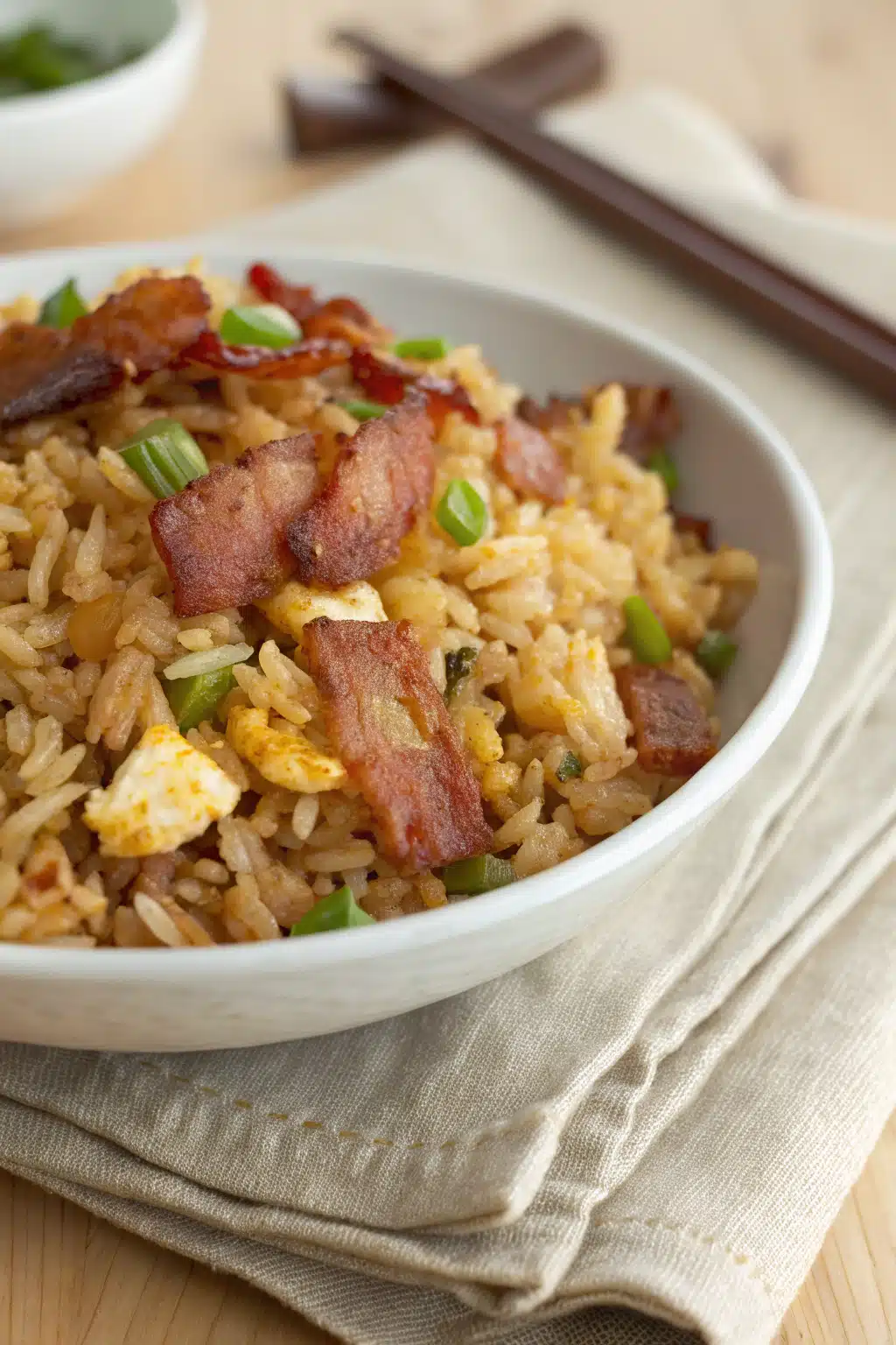 Bacon Red Rice Bacon Fried Rice
