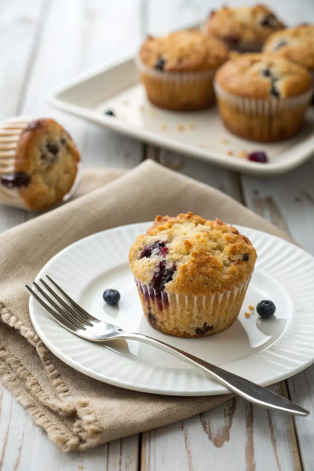 Breakfast Muffins ingredients organized and measured on kitchen counter
