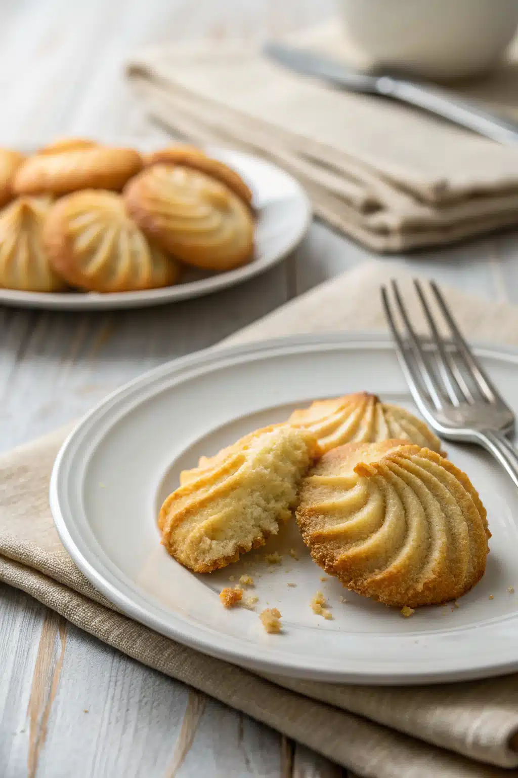 Butter Cookies ingredients organized and measured on kitchen counter