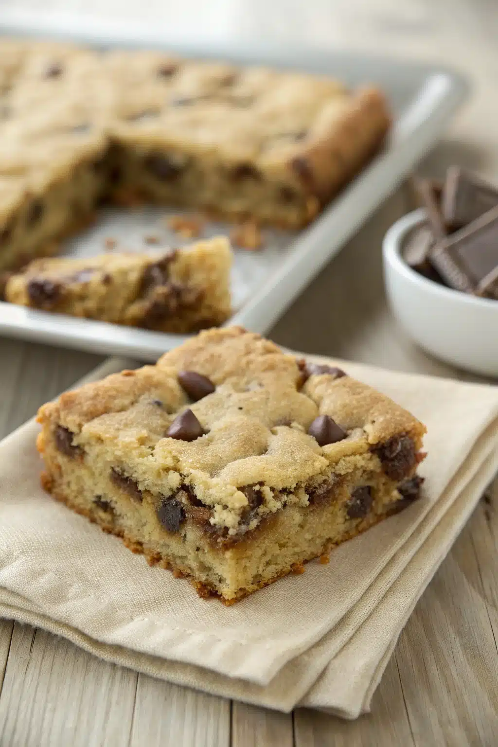 Cake Mix Cookie Bars slice on plate showing perfect texture and swirl pattern