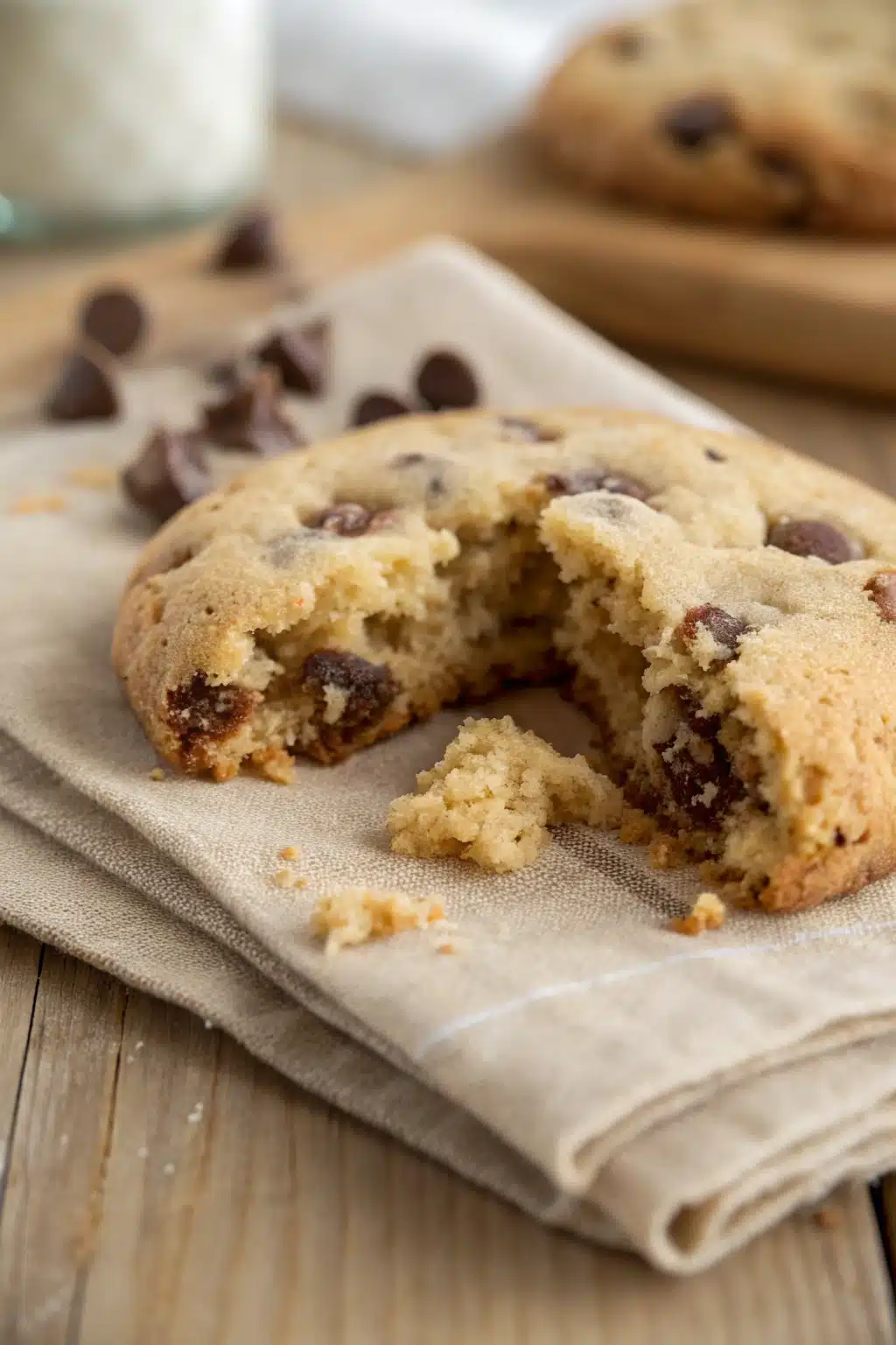 Cake Mix Cookies slice on plate showing perfect texture and swirl pattern
