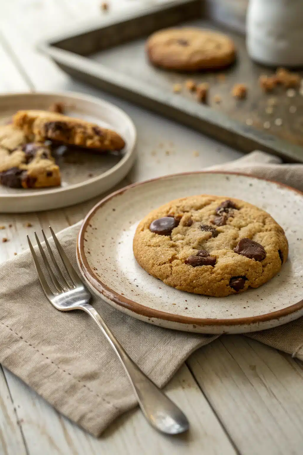 Chocolate Chip Cookies ingredients organized and measured on kitchen counter
