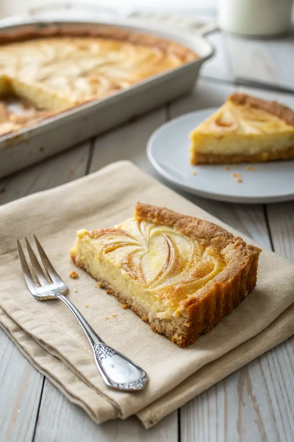 Gooey Butter Cake ingredients organized and measured on kitchen counter