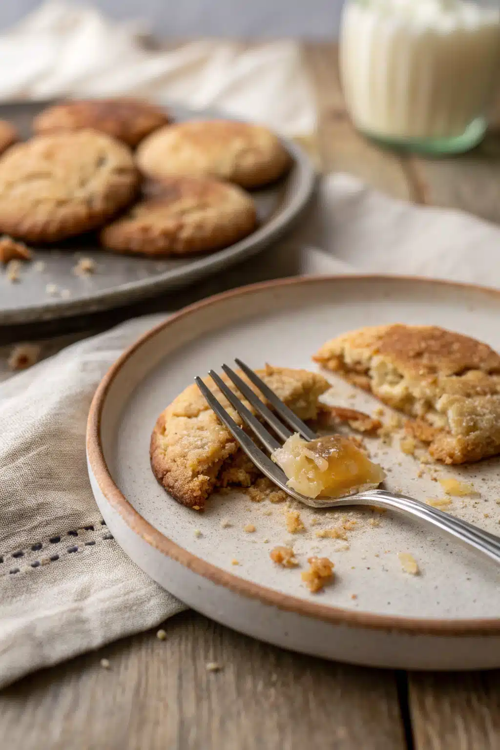 Gooey Butter Cookies ingredients organized and measured on kitchen counter