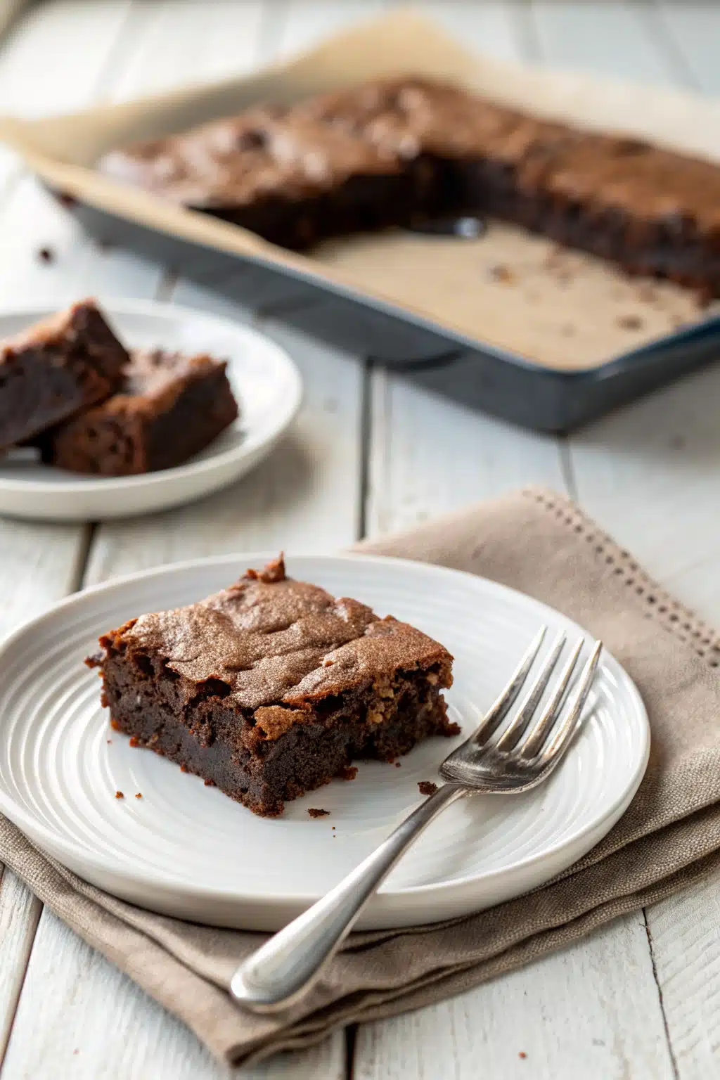 Homemade Brownies ingredients organized and measured on kitchen counter
