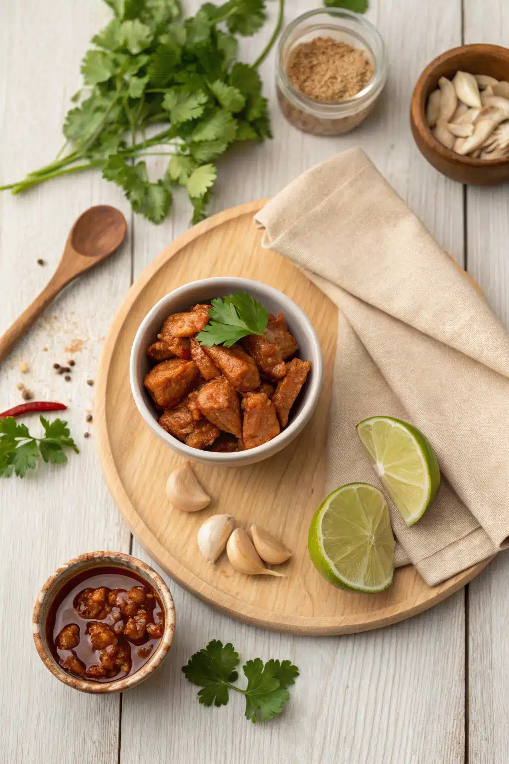Honey Chipotle Chicken beautifully presented from an overhead angle