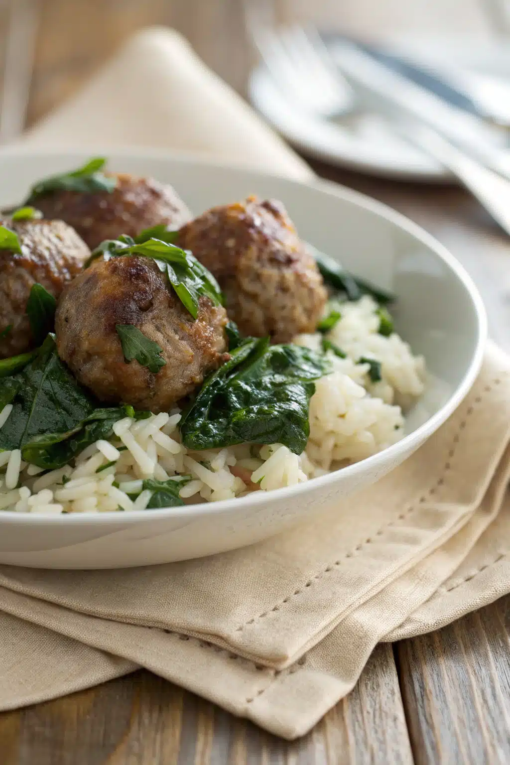 Italian Wedding Soup slice on plate showing perfect texture and swirl pattern