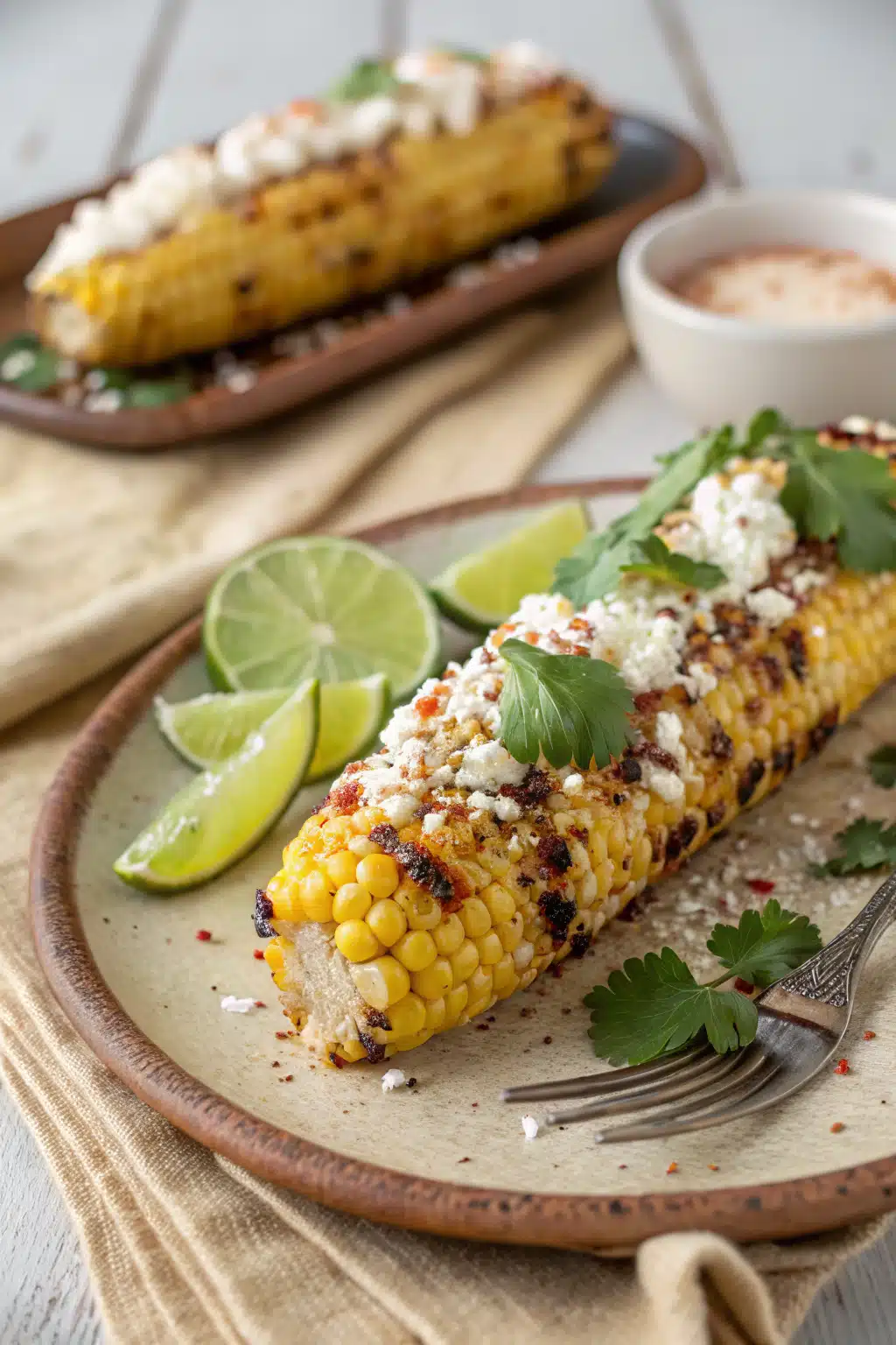 Mexican Street Corn ingredients organized and measured on kitchen counter