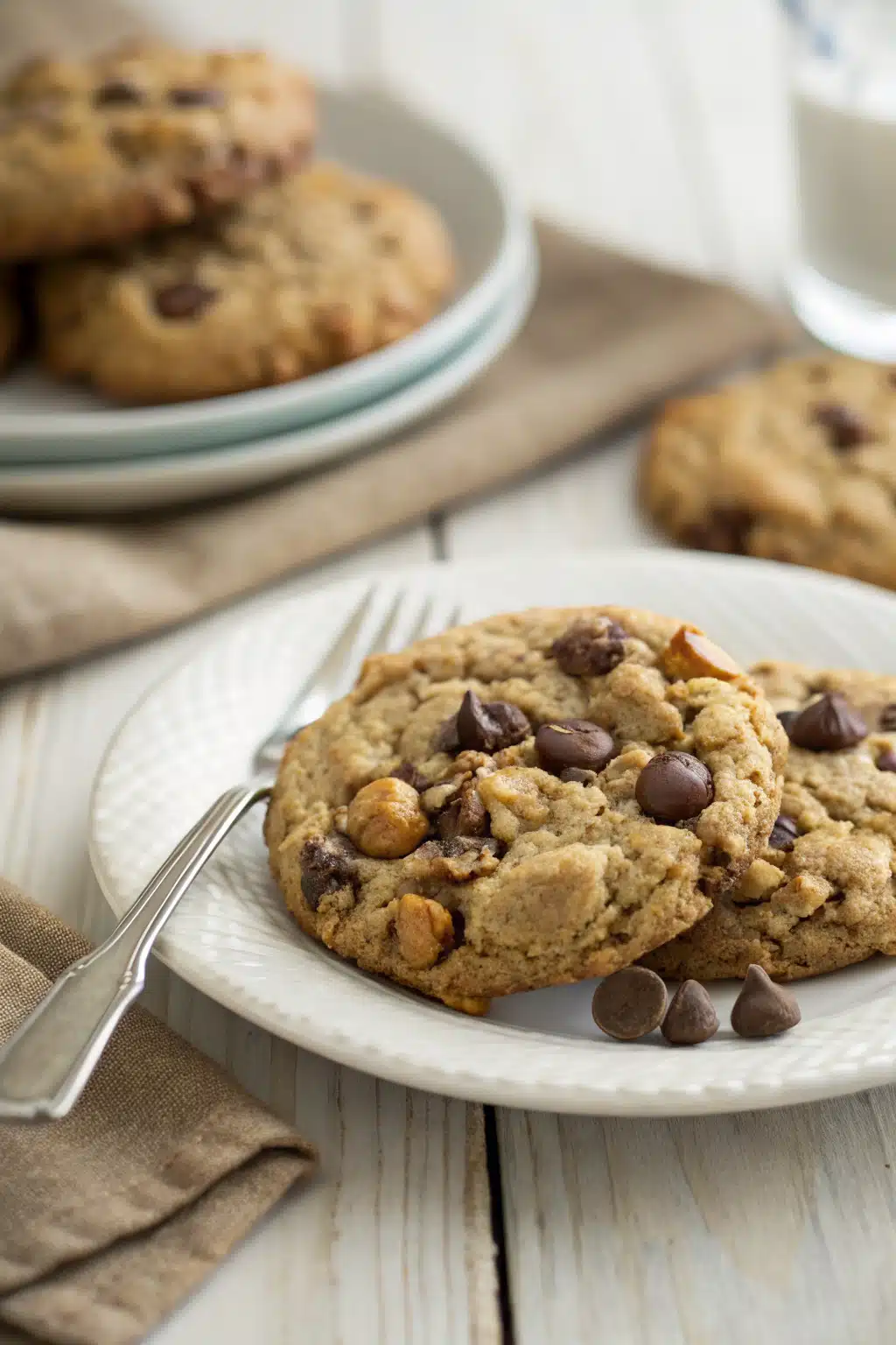 Monster Cookies ingredients organized and measured on kitchen counter