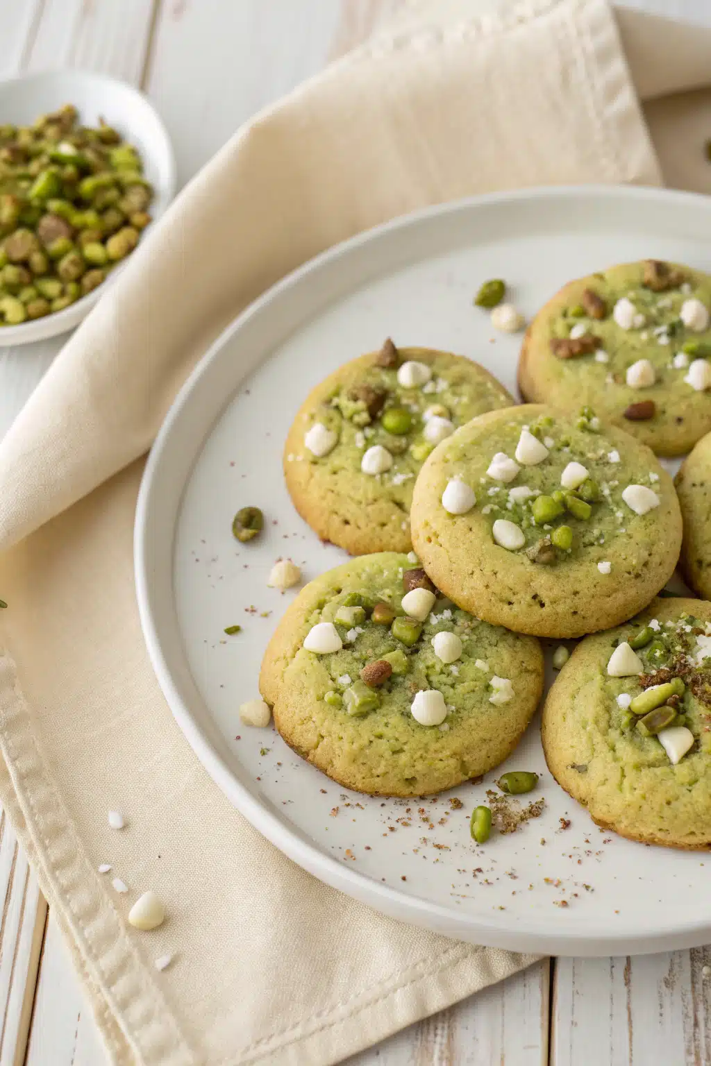 Pistachio Pudding Cookies