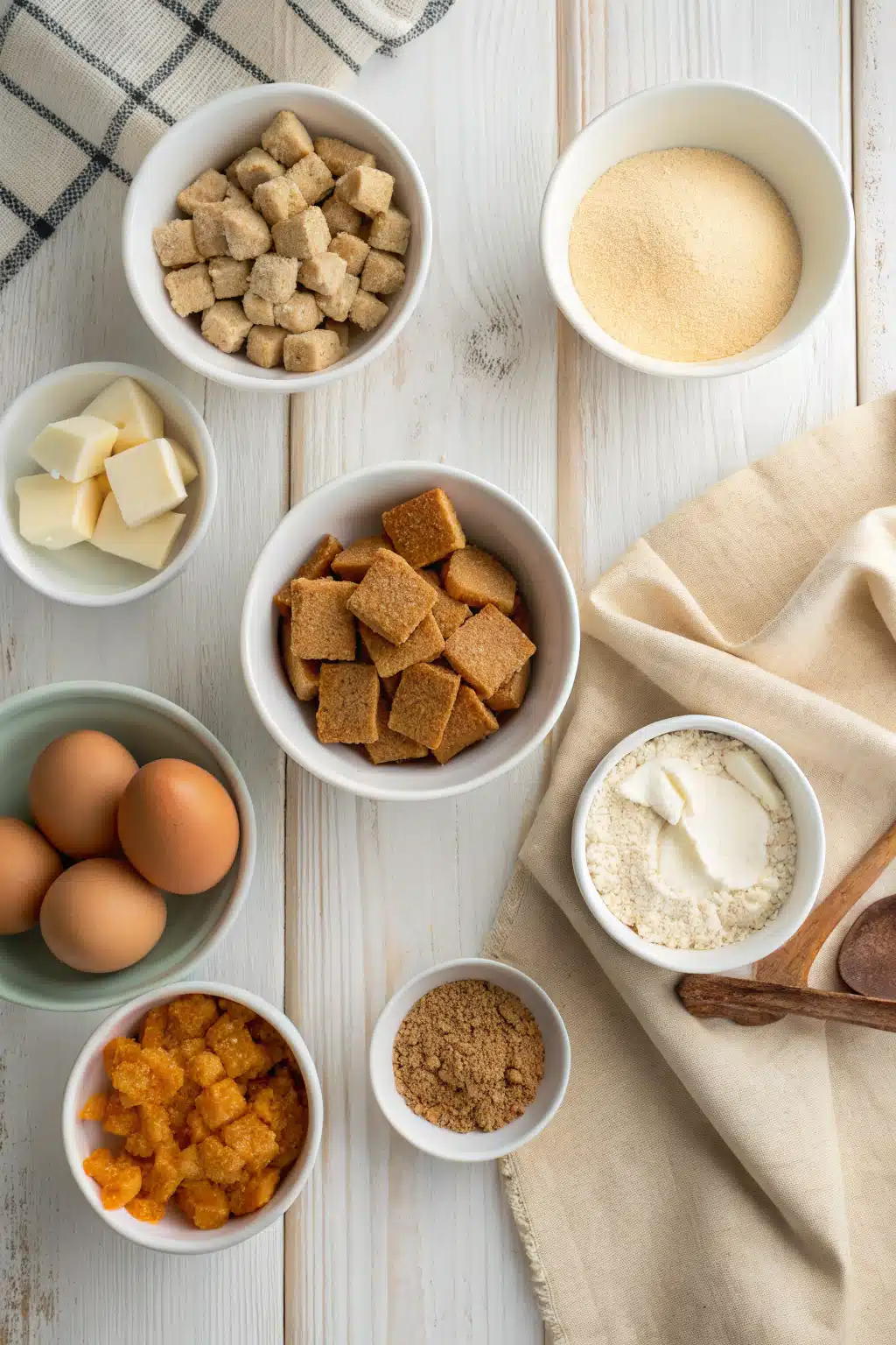 Pumpkin Cheesecake beautifully presented from an overhead angle