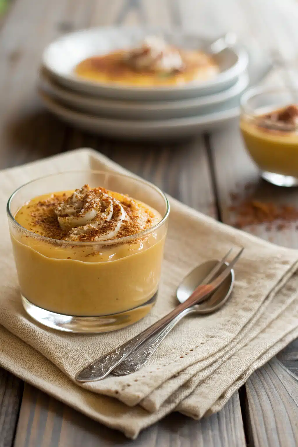 Pumpkin Mousse Recipe ingredients organized and measured on kitchen counter