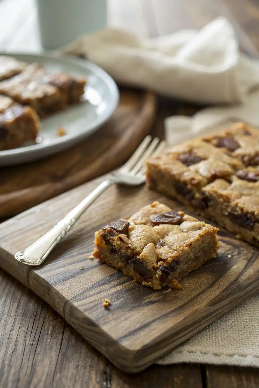 Toffee Cookie Bars ingredients organized and measured on kitchen counter