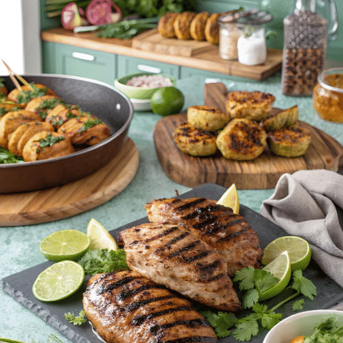Cilantro lime grilled chicken breasts