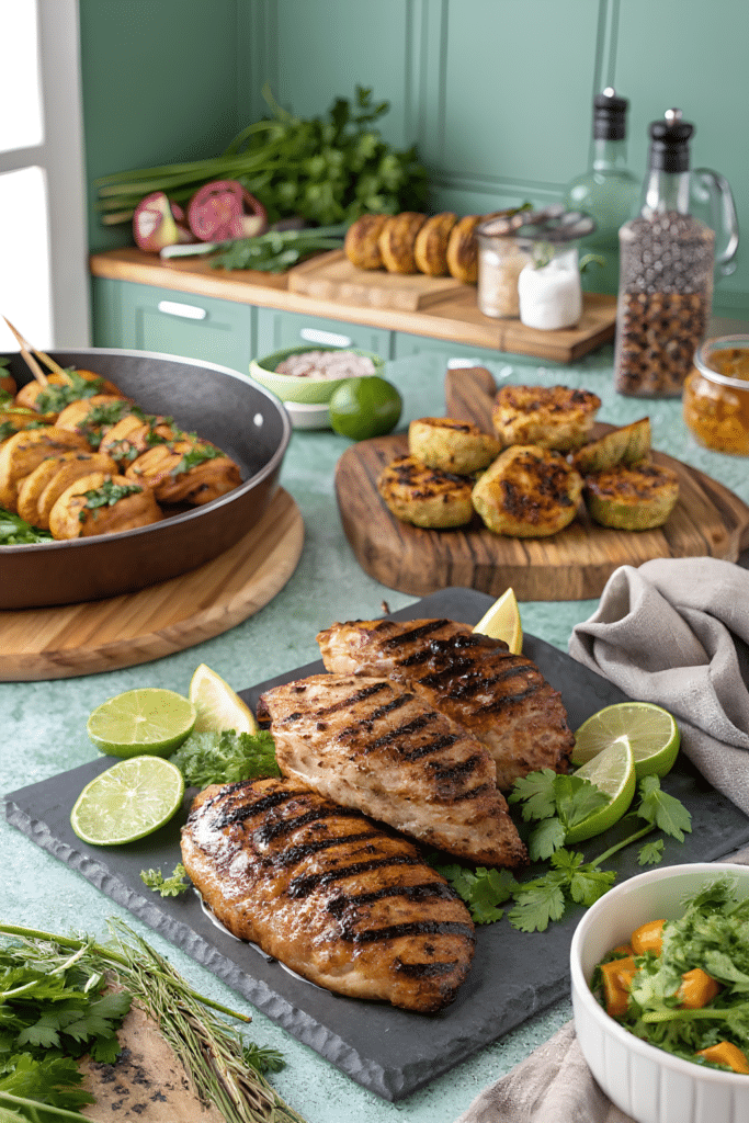 Cilantro lime grilled chicken breasts