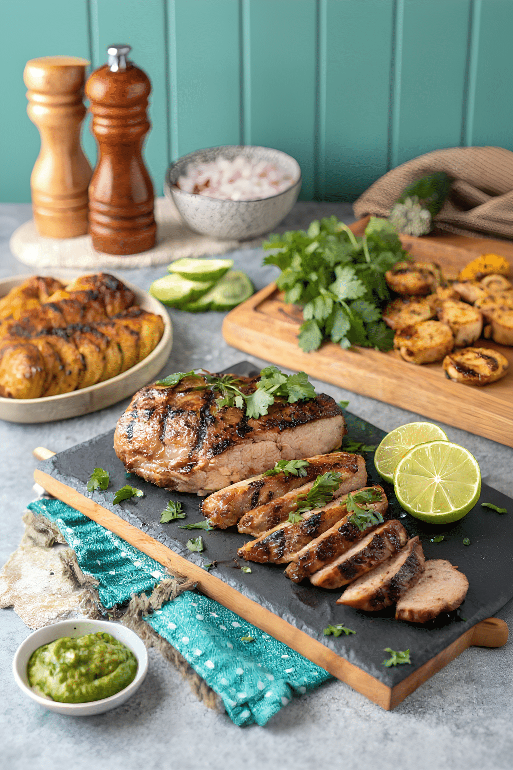 Sliced cilantro lime grilled chicken