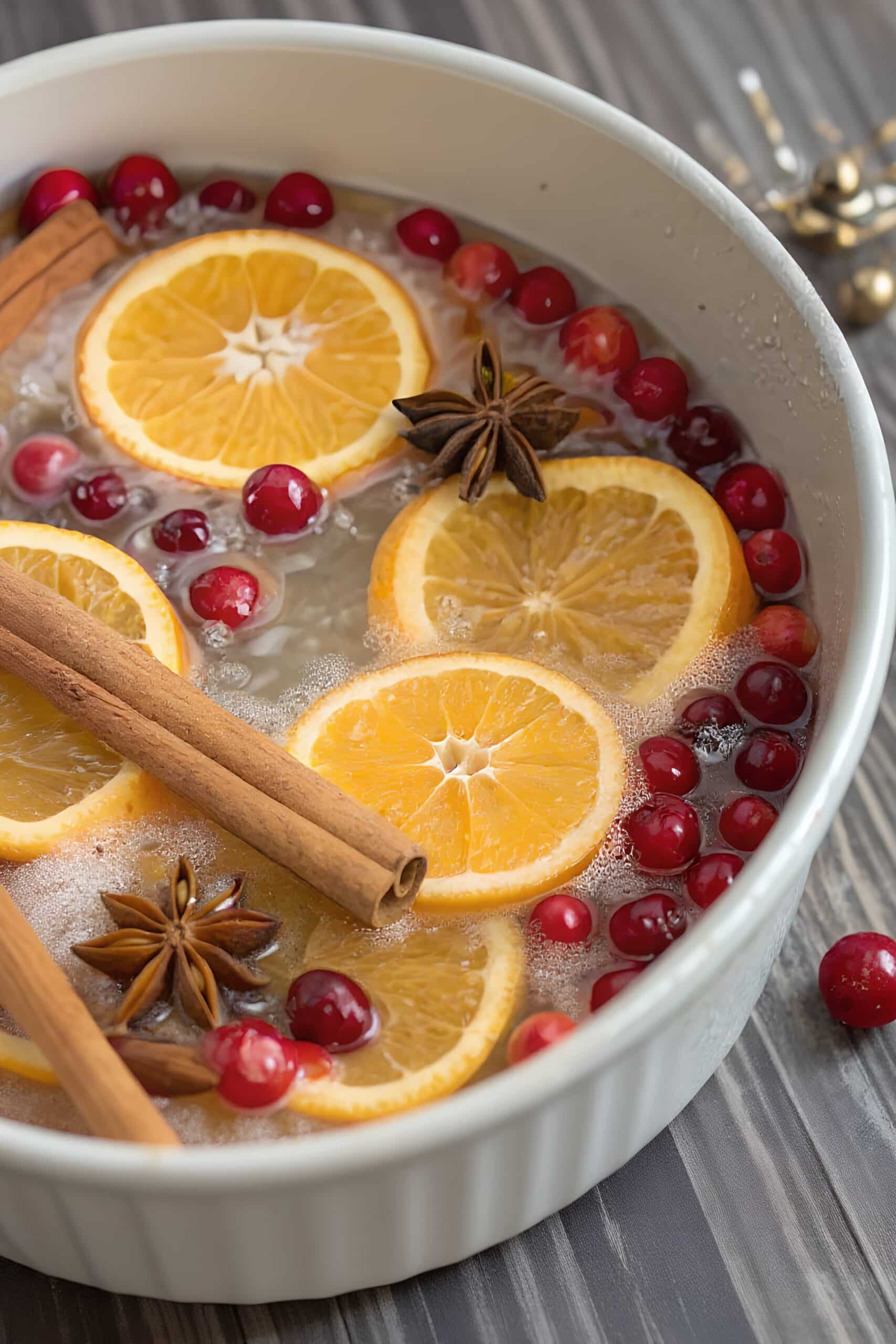 Finished cinnamon orange simmer pot