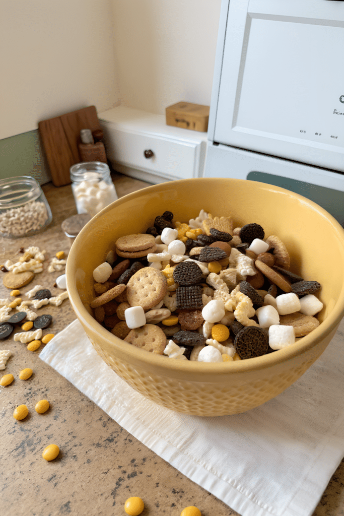 Finished creation story trail mix in the reserved kitchen scene