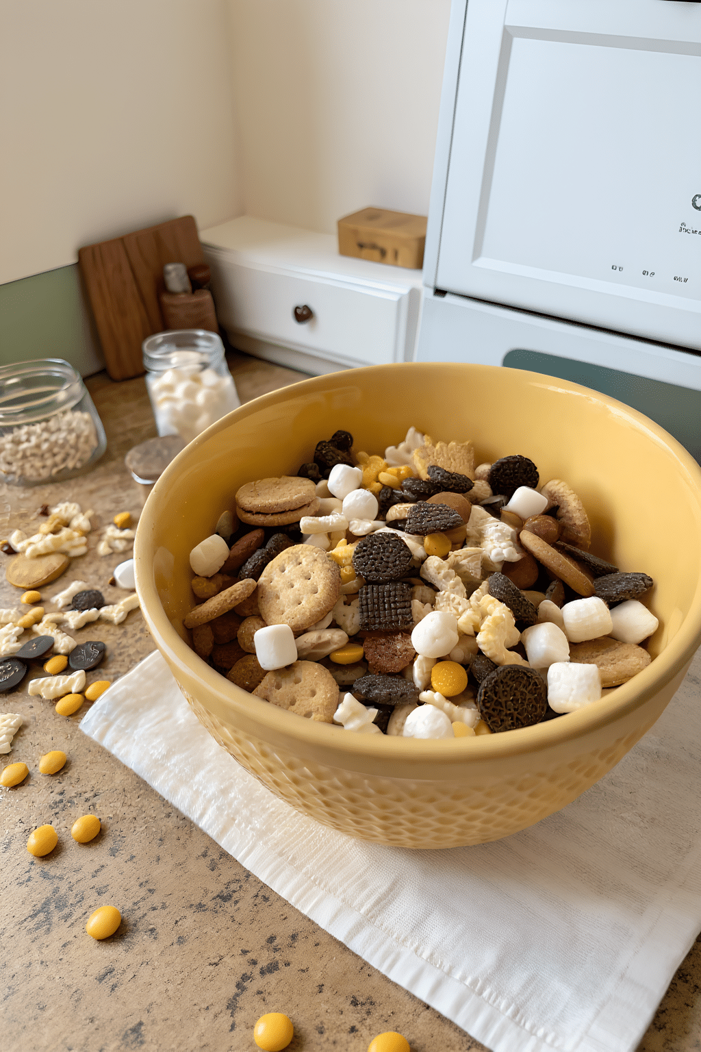 Finished creation story trail mix in the reserved kitchen scene