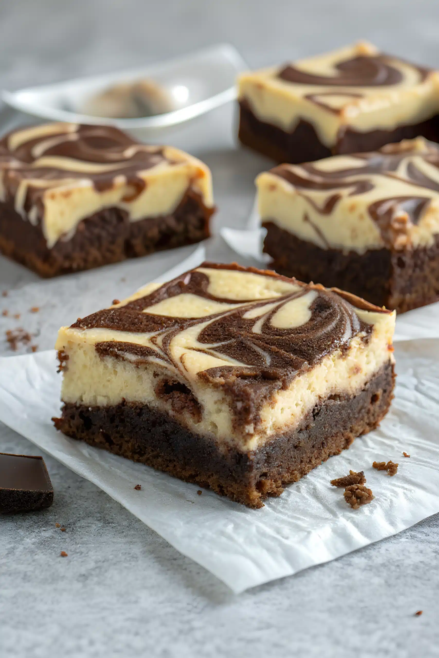 Finished sugar free cheesecake brownies