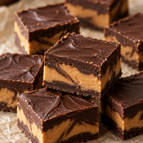 2 ingredient fudge squares