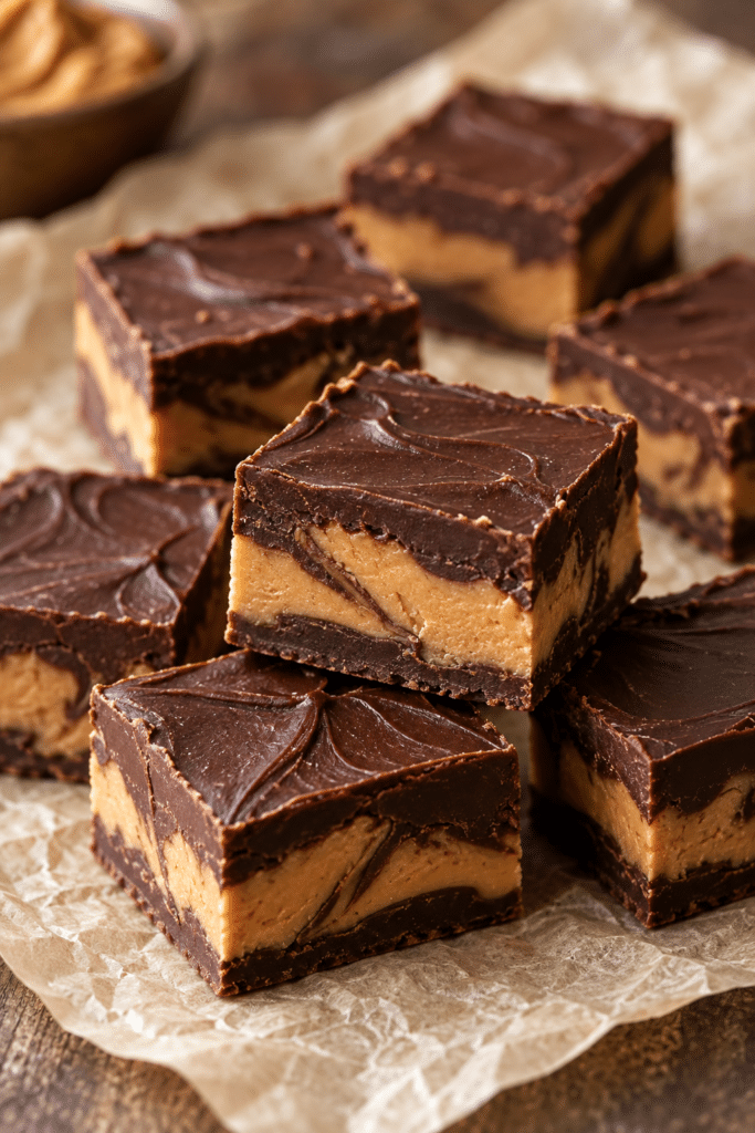 2 ingredient fudge squares