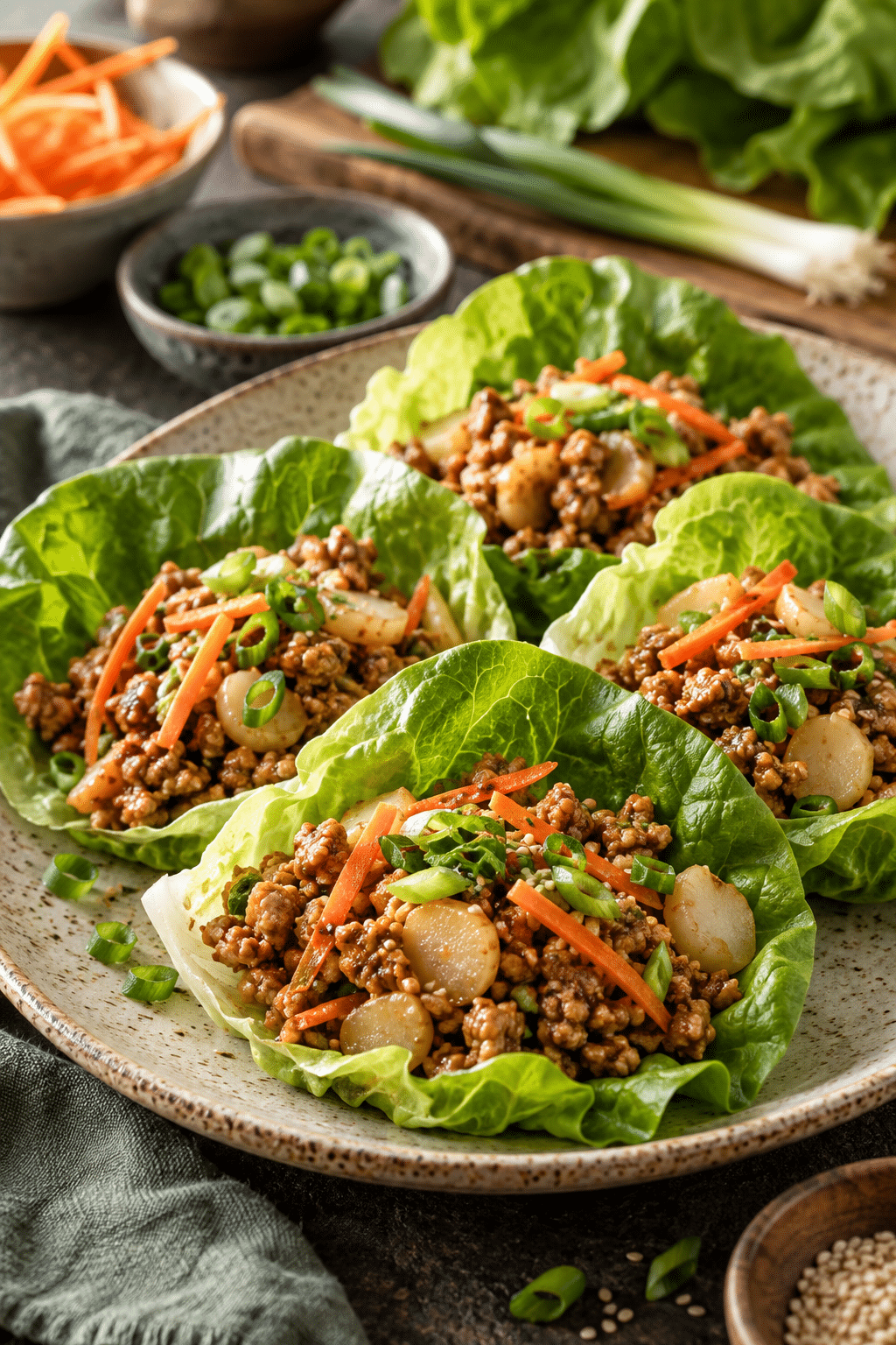 Asian lettuce wraps ingredients