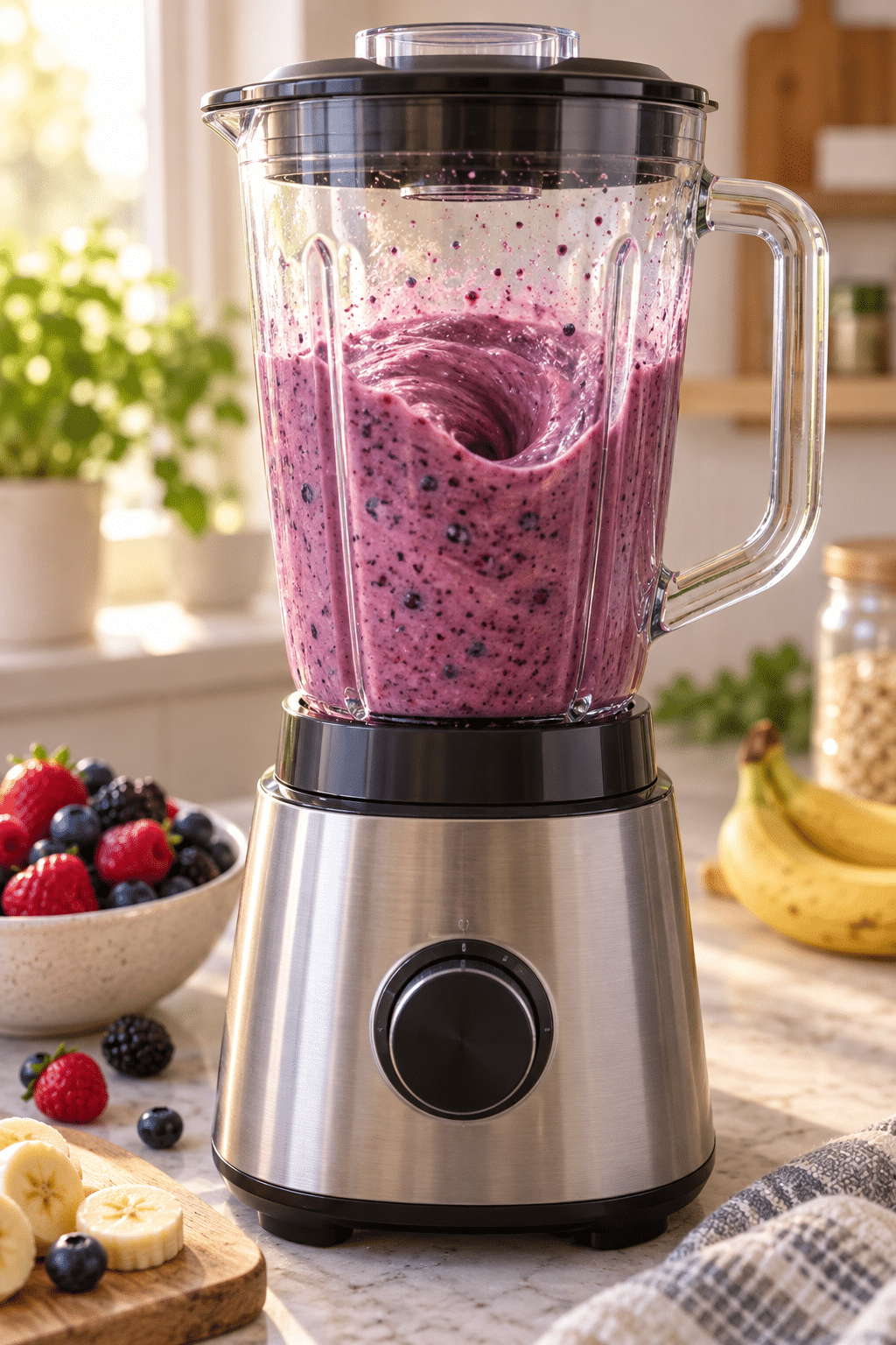 dairy-free breakfast smoothies blended until smooth